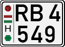 license plates of Hungary, Ministry of Interior (1990)