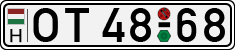 license plates of Hungary, Oldtimers (1990)