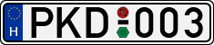 license plates of Hungary, Cars (1990)