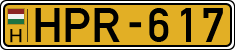 license plates of Hungary, Commercial vehicles (1990)
