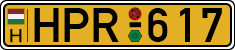 license plates of Hungary, Commercial vehicles (1990)