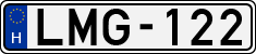 license plates of Hungary, Cars (1990)