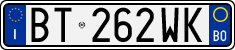 License plate of Italy, Cars (1994 year series)