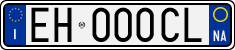 License plate of Italy, Cars (1994 year series)