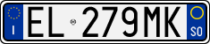 License plate of Italy, Cars (1994 year series)