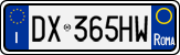 License plate of Italy, Cars (1994 year series)