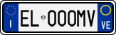 License plate of Italy, Cars (1994 year series)