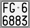 License plate of Italy, Motorcycles (1927 year series)