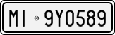 License plate of Italy, Cars (1927 year series)