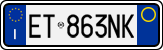 License plate of Italy, Cars (1994 year series)