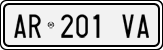 License plate of Italy, Cars (1994 year series)