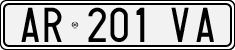 License plate of Italy, Cars (1994 year series)