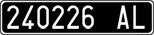 License plate of Italy, Cars (1927 year series)