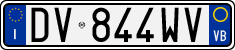 License plate of Italy, Cars (1994 year series)