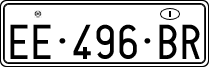 License plate of Italy, Temporary