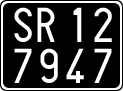 License plate of Italy, Cars (1927 year series)