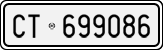 License plate of Italy, Cars (1927 year series)