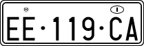 License plate of Italy, Temporary