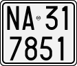 License plate of Italy, Motorcycles (1927 year series)