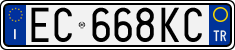 License plate of Italy, Cars (1994 year series)
