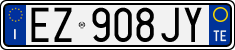 License plate of Italy, Cars (1994 year series)
