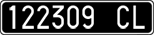 License plate of Italy, Cars (1927 year series)