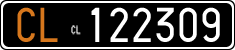 License plate of Italy, Cars (1927 year series)