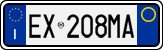 License plate of Italy, Cars (1994 year series)