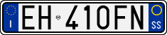 License plate of Italy, Cars (1994 year series)