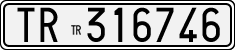 License plate of Italy, Cars (1927 year series)