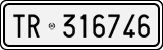 License plate of Italy, Cars (1927 year series)