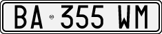 License plate of Italy, Cars (1994 year series)