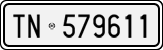 License plate of Italy, Cars (1927 year series)
