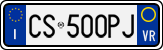 License plate of Italy, Cars (1994 year series)