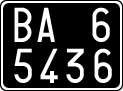 License plate of Italy, Cars (1927 year series)