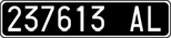License plate of Italy, Cars (1927 year series)