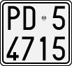 License plate of Italy, Motorcycles (1927 year series)