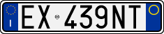 License plate of Italy, Cars (1994 year series)