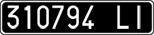 License plate of Italy, Cars (1927 year series)
