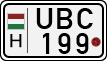 license plates of Hungary, Motorcycles (1990)