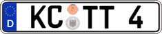 German license plate, Regular plates