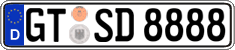 German license plate, Regular plates