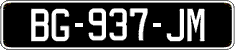 French license plate, SIV (oldtimers)