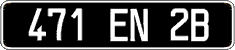 French license plate, FNI