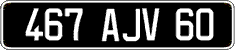 French license plate, FNI