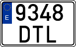 License plates of Spain, Ordinary (2000)
