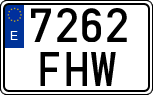 License plates of Spain, Ordinary (2000)