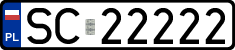 License plates of Poland, Regular car plates