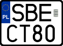 License plates of Poland, Regular car plates