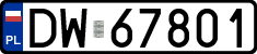 License plates of Poland, Regular car plates